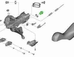 Shimano Vis De Raccordement à Bride Pour SM-BH90 -VTT Soldes Boutique Shimano Flanschanschlussschraube fur SM BH90 Y8RD02000 d